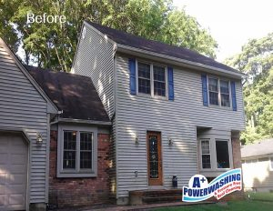 11 _ house 1 Before house before power wash