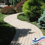 Stone Walkway after Power Washing