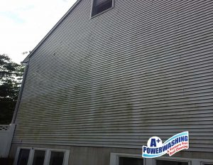 Power Washed Siding Before